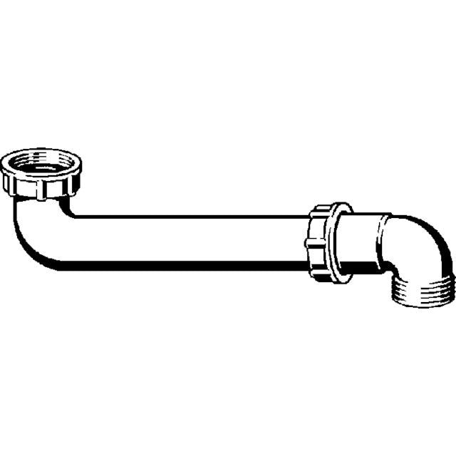Viega - Baugruppe Ablaufbogen 7860.71-880 11/2 x 11/2 Kunststoff weiss