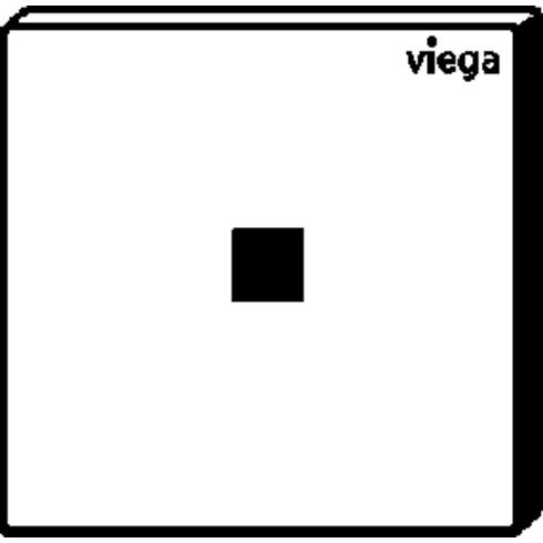 Viega - Urinal Betätigungsplatte VfM 200 8620.2 aus Kunststoff verchromt