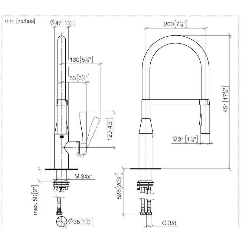 Dornbracht - Einhebelmischer Profi Sync 33865895 chrom