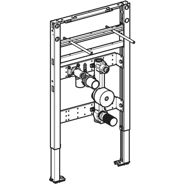 Geberit Vertriebs - Duofix Element f WT, 82-98cm, S-Arm. 1 WZ-Strecke, UP-KH u. Anschl. T-St