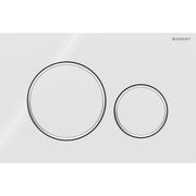 Geberit Vertriebs - BetPl. SIGMA20 für 2-Mengen-Sp. weiß/glanzchrom/weiß