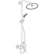 Hansgrohe - Showerpipe CROMETTA S 240 Einhebelmischer chrom