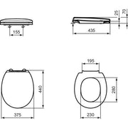 Ideal Standard - WC-Sitz CONTOUR 21 S4077 weiß