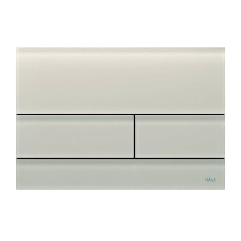 TECE SE - TECEsquare II WC-Betätigungsplatte Zweimengentechnik, Glas sandbeige sat