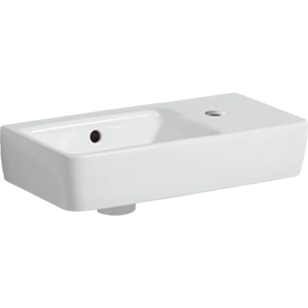Geberit Vertriebs - HWB RENOVA NR.1 COMPRIMO, 500x250mm Ablagefl. re HL re KeraTect weiß(alpin)
