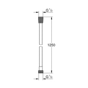 Grohe - Brauseschlauch Silverflex TwistStop 28362_1 1250mm chrom