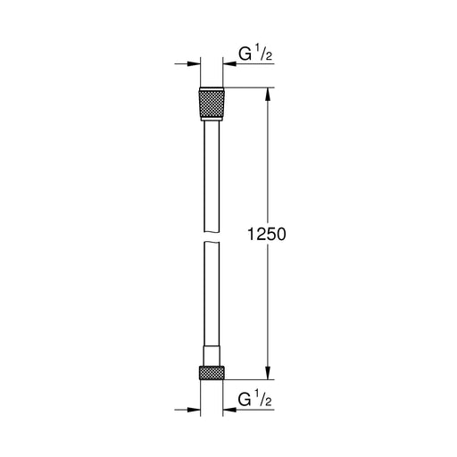 Grohe - Brauseschlauch Silverflex TwistStop 28362_1 1250mm chrom