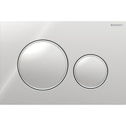 Geberit Vertriebs - BetPl. SIGMA20, für 2-Mengen-Sp. glanzchrom/mattchrom/glanzchrom