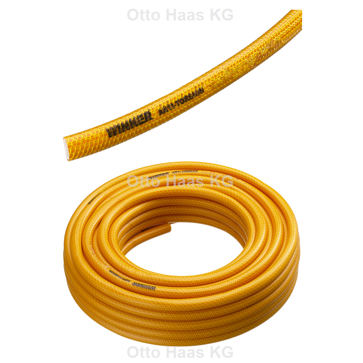 Otto Haas KG - Kunststoff Wasserschl.No Twist 3/4 bis +60Gr,verdrehsicher,50m Rolle orange