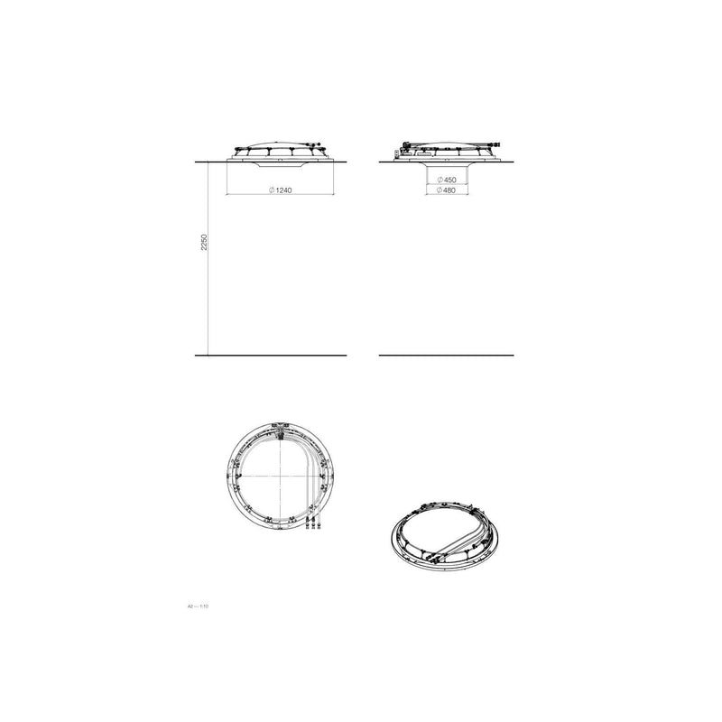 Dornbracht - AQUAMOON Regenpaneel Serienneutral 41620979 weiß matt