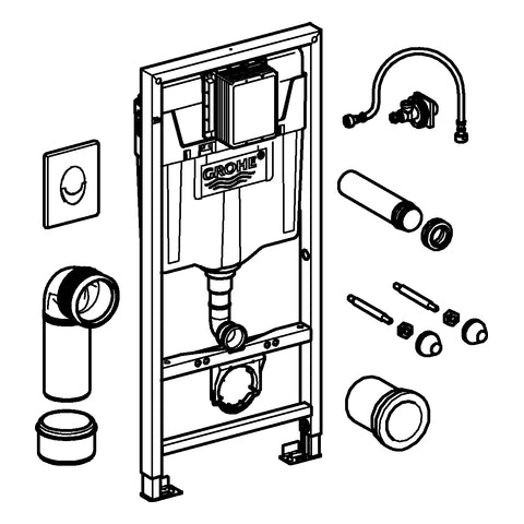 Grohe - WC-Element RAPID SL 38764 BH:1,13m SPK GD2 m.Abd.pl.Skate Air weiß