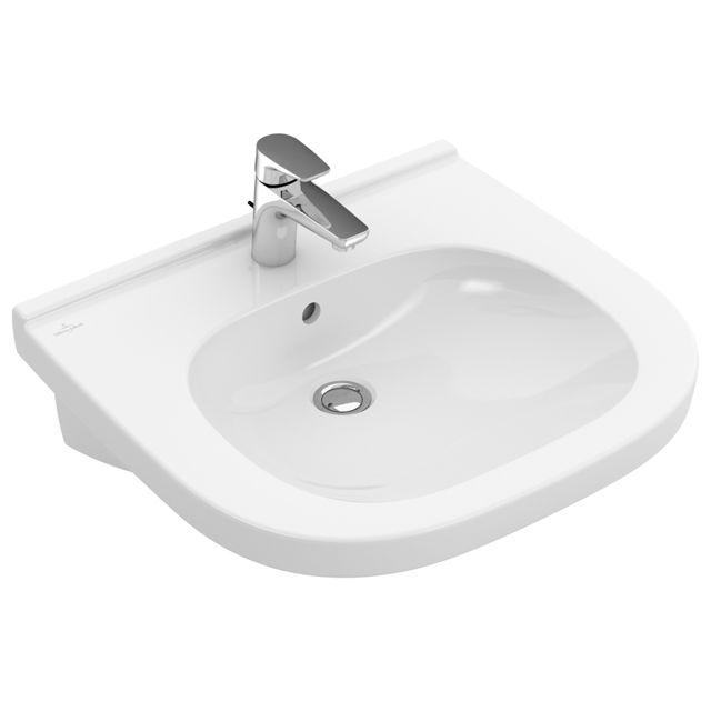 VILLEROY & BOCH - Waschbecken ViCare 555x540mm Oval 1HL. o. Überlauf Weiß Alpin CeramicPlus