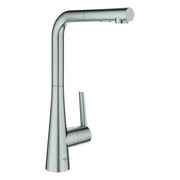 Grohe - EH-Spültischbatterie ZEDRA 32553 L-Auslauf azb. Spülbrause supersteel