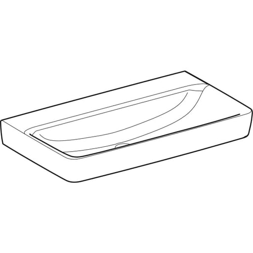 Geberit Vertriebs - RENOVA Plan Waschtisch, 85x48cm o. Hl., o. Ül., weiß, KeraTect, NEU