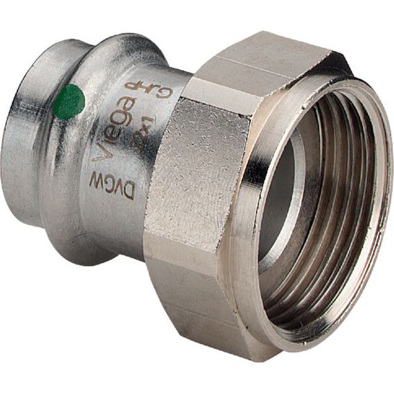 Viega - Verschraubung SANPRESS Inox 2363 42mm x 2 Edelstahl