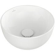 VILLEROY & BOCH - Aufsatzwaschbecken Artis 325x325mm Rund ohne Überlauf Weiß Alpin