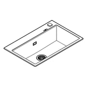 Grohe - Kompositspüle K700 31652 1 Becken 780x510mm granit schwarz