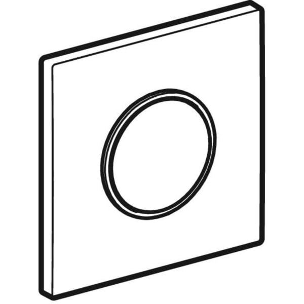 Geberit Vertriebs - BetPl. SIGMA10 zu UR-Strg. mit pneumatischer Sp-Ausl. weiß/mattchrom