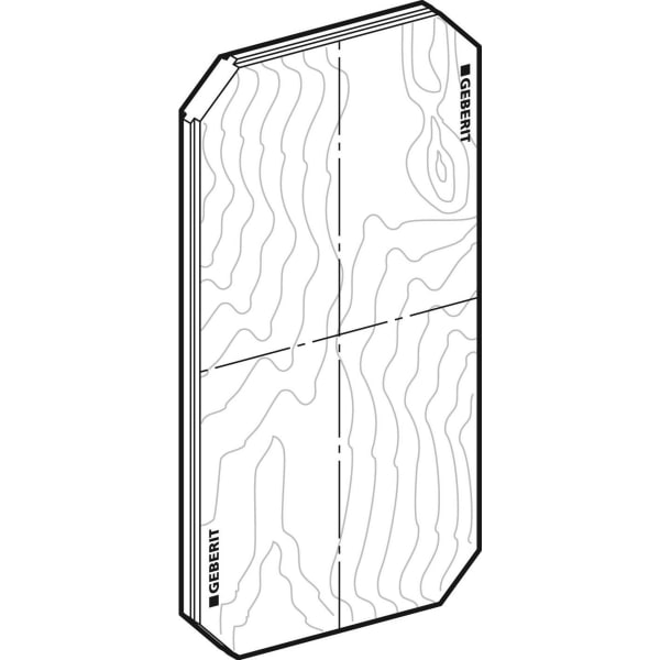 Geberit Vertriebs - GIS Montageplatte, universell, 31 x 58 cm