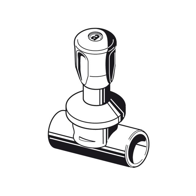 aquatherm - UP-Ventil-FUSIOTHERM 40858 20mm, verchromt