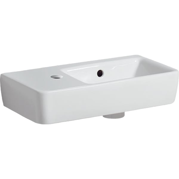 Geberit Vertriebs - HWB RENOVA NR.1 COMPRIMO, 500x250mm Ablagefl. li, HL li KeraTect weiß(alpin)