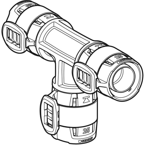 Geberit Vertriebs - FlowFit T-Stück egal PPSU, d25