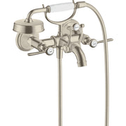 Hansgrohe - Zweigriff Wannenarmatur Aufputz AXOR Montreux Hebelgriff brushed nickel