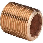 Viega - Langnippel 3535 mit Innenvielkant 1/2 x 60mm Rotguss