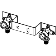 TECE SE - Montageeinheit FLEX m. Wandscheiben 150 mm 16 x Rp1/2, verz. Stahlhalter RG