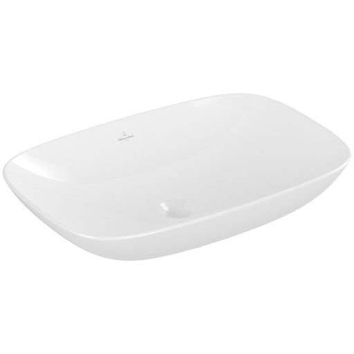 VILLEROY & BOCH - Aufsatzwaschbecken Loop&Friends 620x 420mm re-eckig m. ÜL. Weiß Alpin cplus
