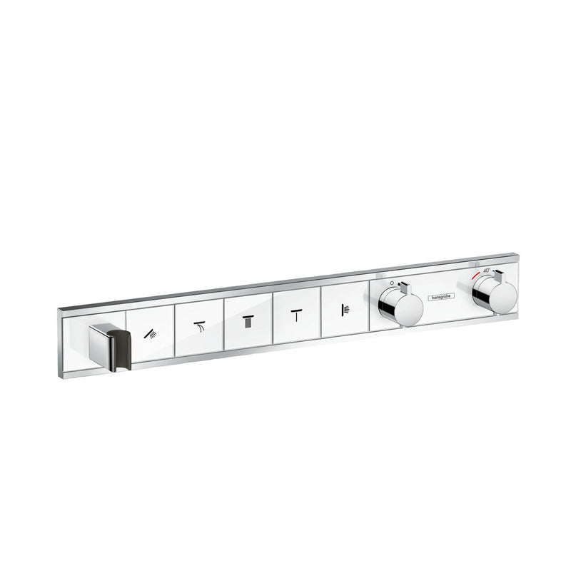 Hansgrohe - Thermostat Unterputz RAINSELECT Fertigset 5 Verbraucher weiß/chrom