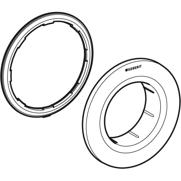 Geberit Vertriebs - Typ 01 Rosette für Fernbetätigung UP-Drücker, Round, chrom matt, Etc