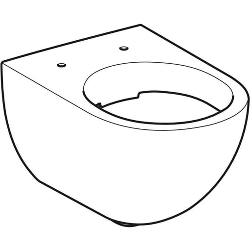 Geberit Vertriebs - Acanto Wand-WC Tiefspüler geschlossene Form Rimfree, weiß KeraTect