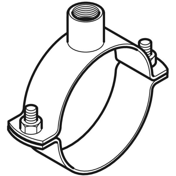 Geberit Vertriebs - Rohrschelle mit Gewindemuffe G1 1/4 d315