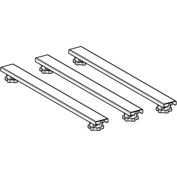 Geberit Vertriebs - Set Füße und 3 Traversen 625mm H:6-12cm, für Duschwanne aus Steinharz