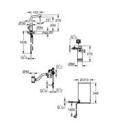 Grohe - Standventil und Boiler RED Mono 30339 M-Size L-Auslauf chrom