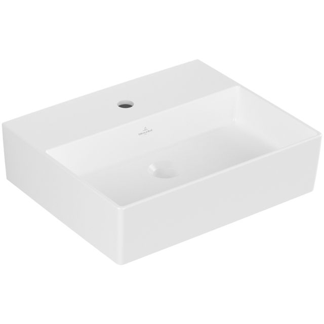 VILLEROY & BOCH - WT Memento 2.0 500x420mm re-eckig 1HL. o. ÜL. geschl. Stone White cplus