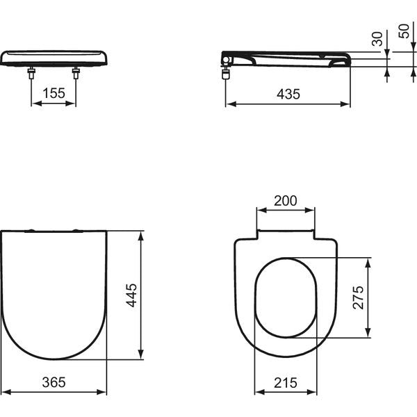 Ideal Standard - WC-Sitz WASHPOINT R3921 01 weiß