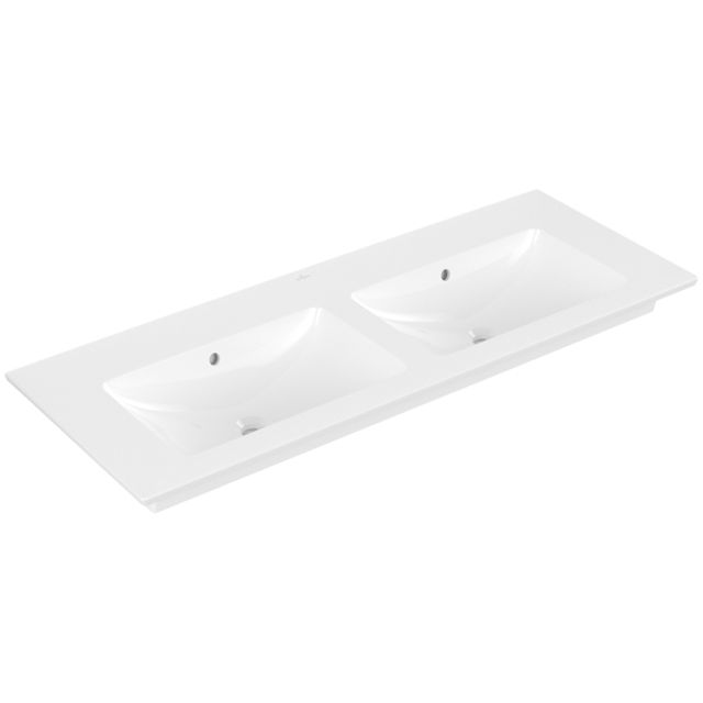 VILLEROY & BOCH - Schrank-Doppelwaschtisch VENTICELLO 4111DJ 1300x500mm Weiß Alpin CeramicPlus