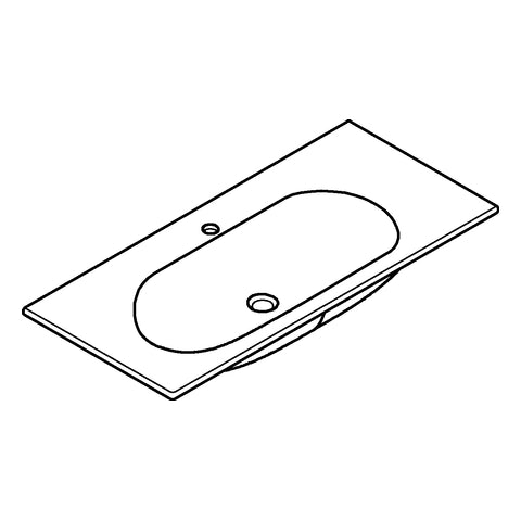 Grohe - Möbelwaschtisch ESSENCE Keramik 39566 1000x460 mm PureGuard alpinweiß