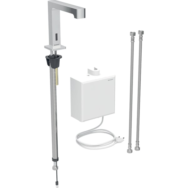 Geberit Vertriebs - Brenta WT-Arm., Standmontage, Netz mit AP-Funkt.Box, m.Therm.Misch., chrg