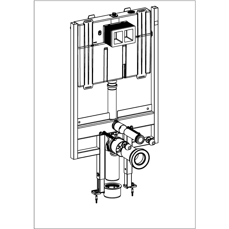 VILLEROY & BOCH - Vorwandelement compact für Trocken- bau A18 Typ 92247600 Bauhöhe 1185mm