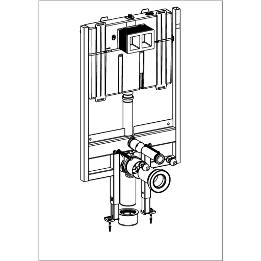 VILLEROY & BOCH - Vorwandelement compact für Trocken- bau A18 Typ 92247600 Bauhöhe 1185mm