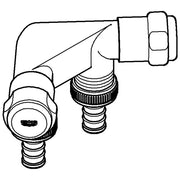 Grohe - WAS-Doppelventil Einfach 41022 Design-Gr. DN15 m. RV chrom