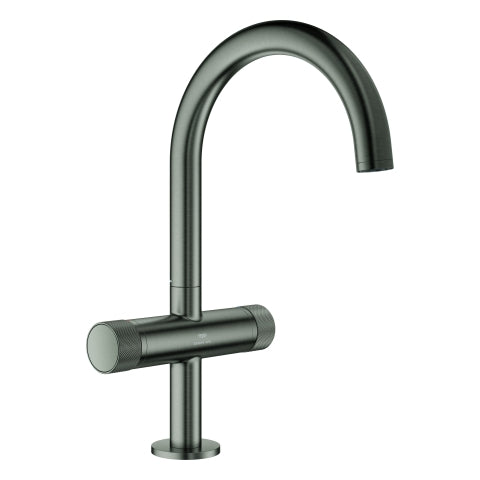 Grohe - WT-Einlochbatt. Atrio Private C. 21138 L-Size Knopfbet. hard graphite gb