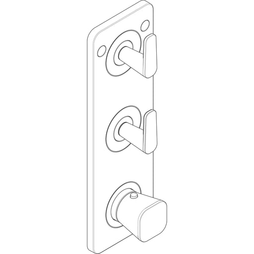 Hansgrohe - Thermostat Modul 380/120 UP FS Axor Citterio C 2 Verbr.chrom