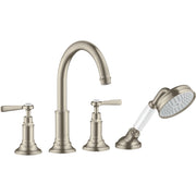 Hansgrohe - 4-Loch Wannenarmatur AXOR Montreux F-Set für Fliesenrand BN m.Hebelgriffen