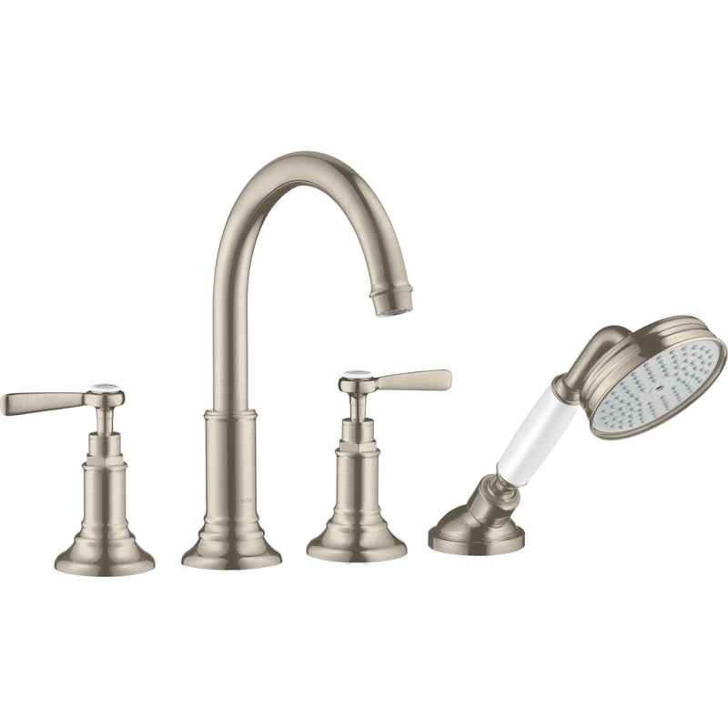 Hansgrohe - 4-Loch Wannenarmatur AXOR Montreux F-Set für Fliesenrand BN m.Hebelgriffen