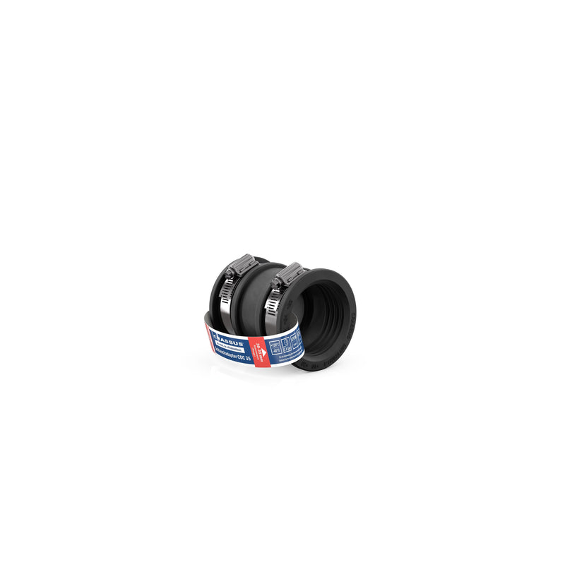CRASSUS - Schlauchadapter CDC 035 Typ 1 (30-35mm), bis 0,6 bar, EPDM / V2A