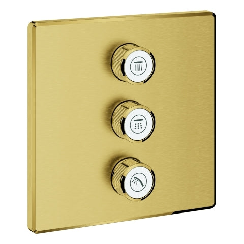 Grohe - 3-fach UP-Ventil GROTHERM Smart Control 29127 eck. FMS cool sunrise geb